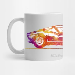 Alfa Romeo 33 Stradale 1967 - Colorful Watercolor Mug